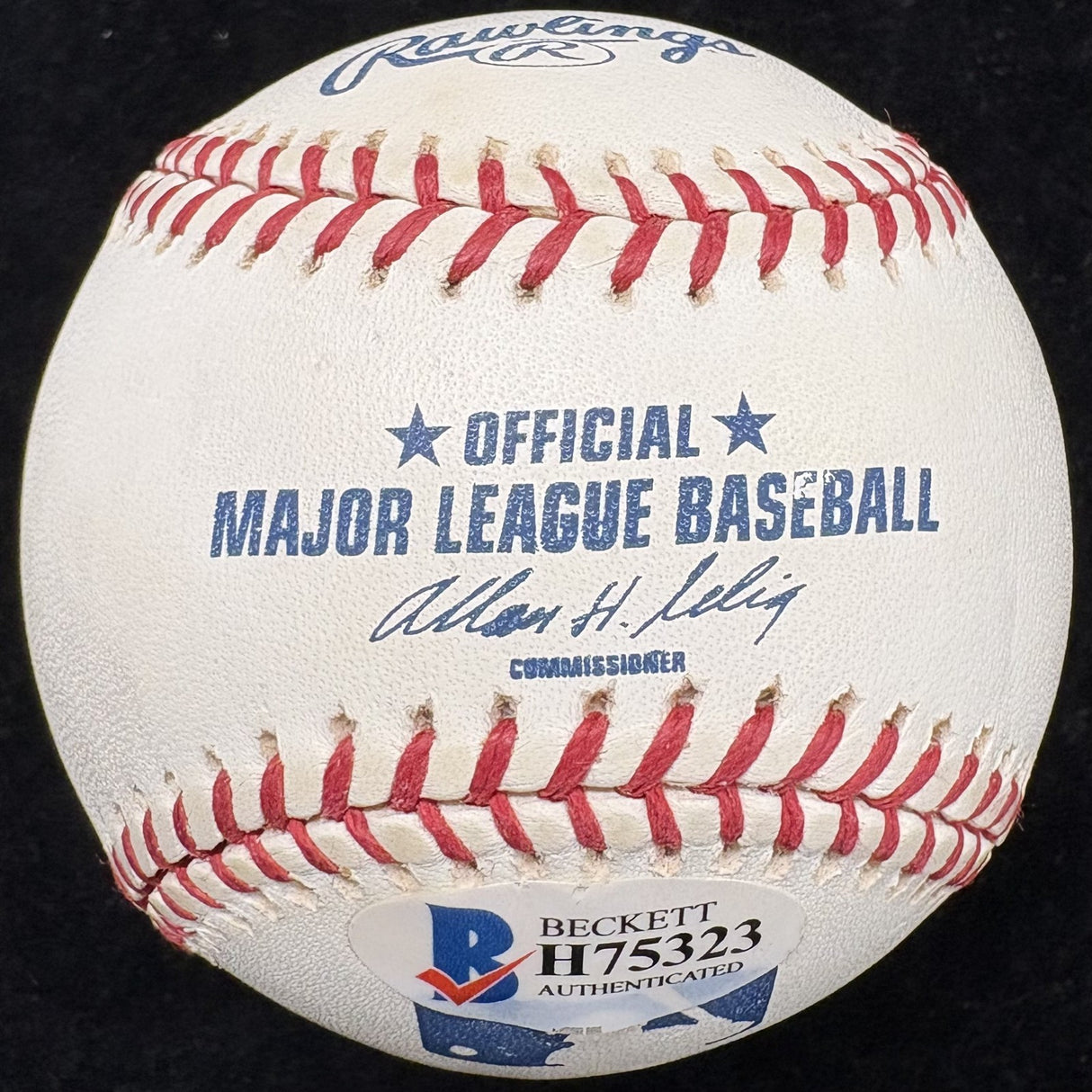 Warren Moon 1 Signed Baseball Beckett BAS