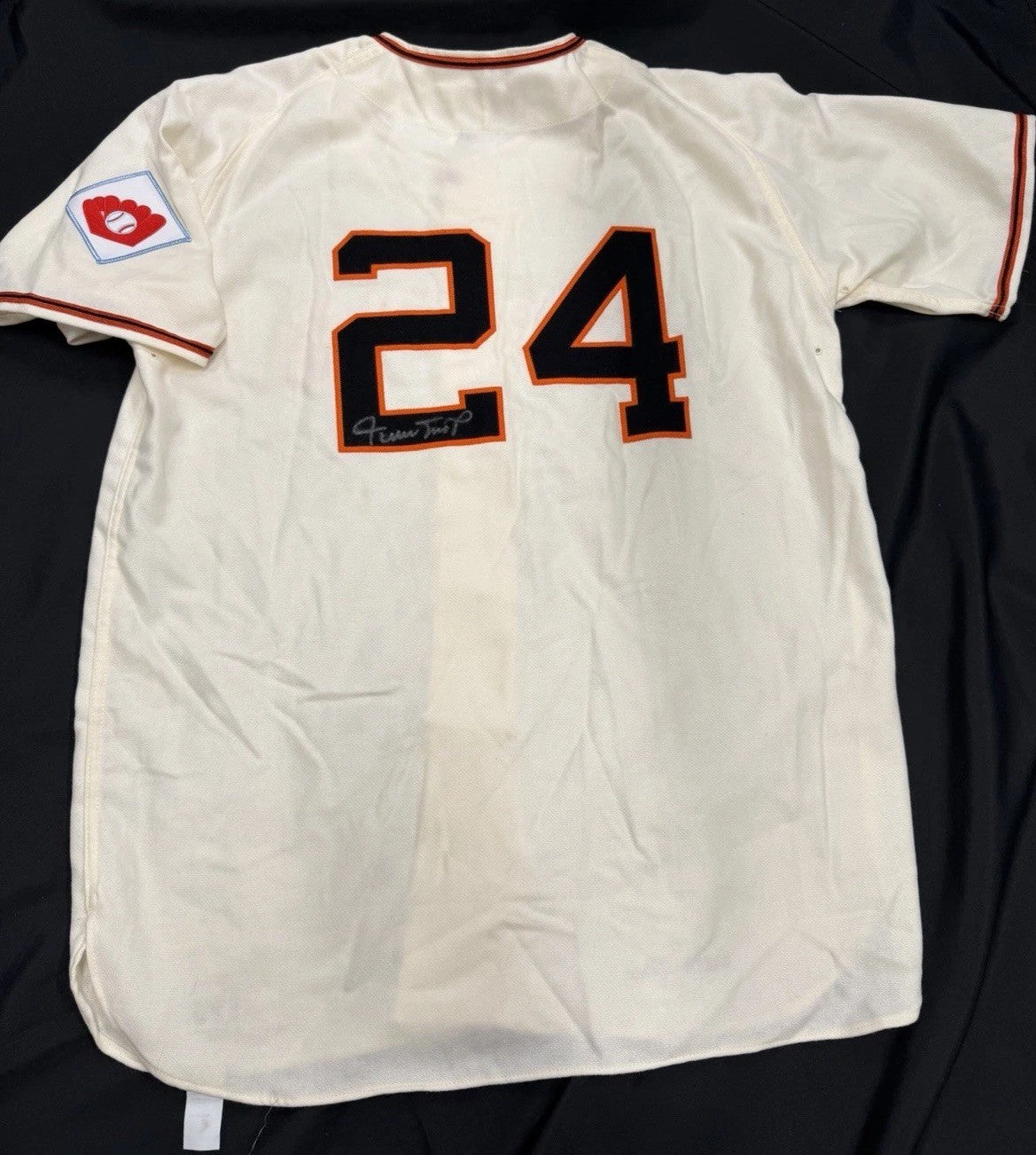 Willie Mays Signed Authentic New York Giants M&N Jersey PSA/DNA LOA