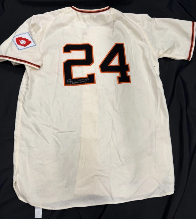 Willie Mays Signed Authentic New York Giants M&N Jersey PSA/DNA LOA