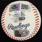 Shohei Ohtani Mike Trout Dual Signed 2023 WBC Logo Baseball MLB Holo Fanatic JSA