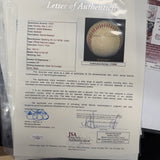 Jackie Robinson Single Signed ONL Ford C. Frick Spalding Baseball JSA LOA