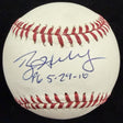 Roy Halladay PG 5-29-10 Signed Baseball Beckett BAS LOA