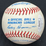 Enos Slaughter 1956 World Series Yankees Dodgers Signed Baseball JSA