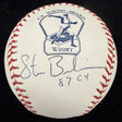 Steve Bedrosian 87 CY Signed Cy Young Logo Baseball MLB Holo