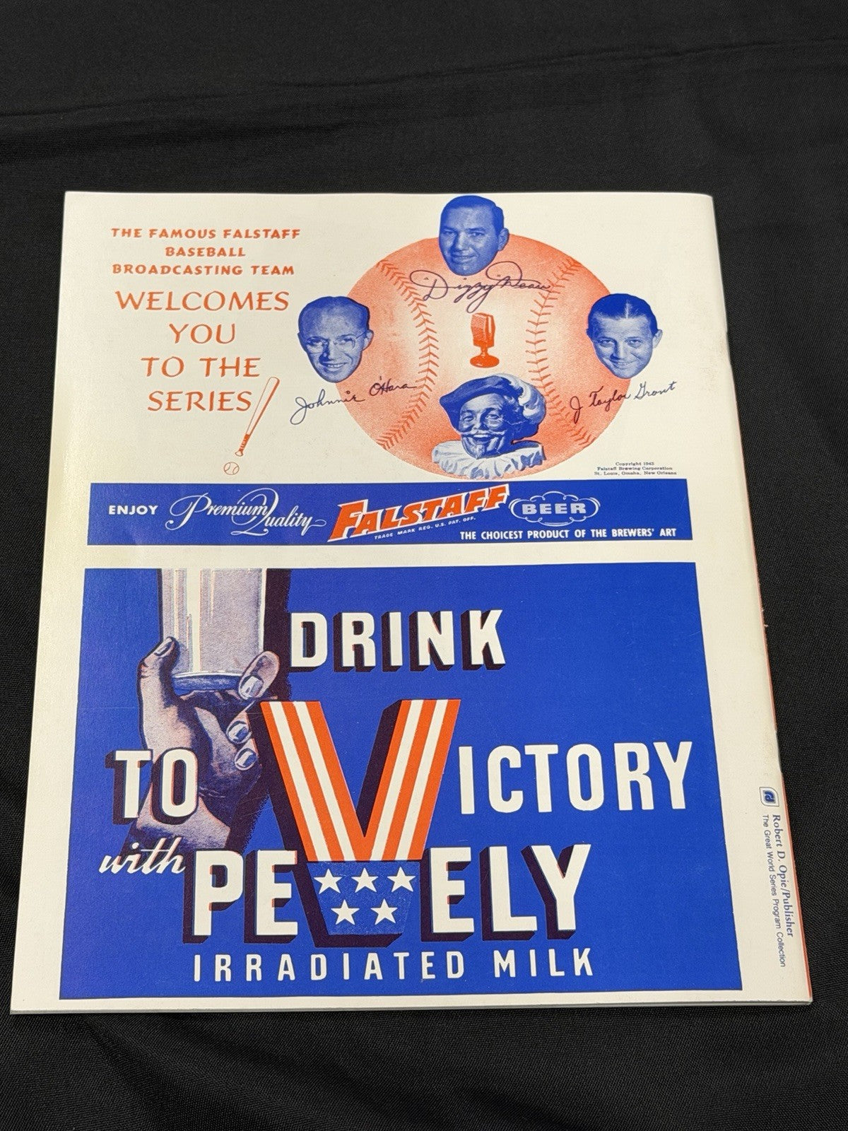 Stan Musial Signed Replica 1943 World Series Program JSA