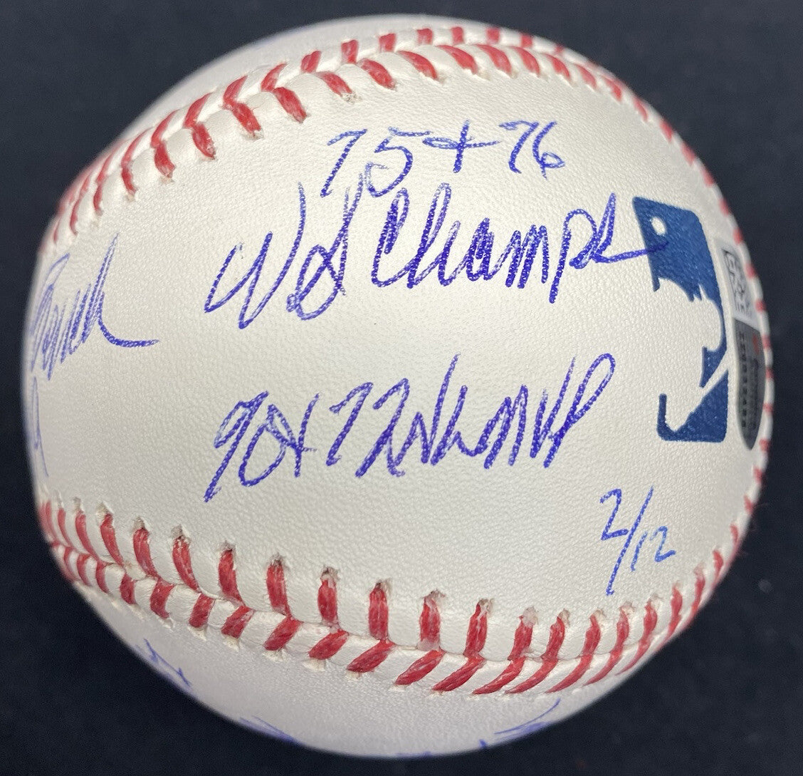 Johnny Bench HOF MVP ROY Signed Stat Baseball Fanatics MLB Holo
