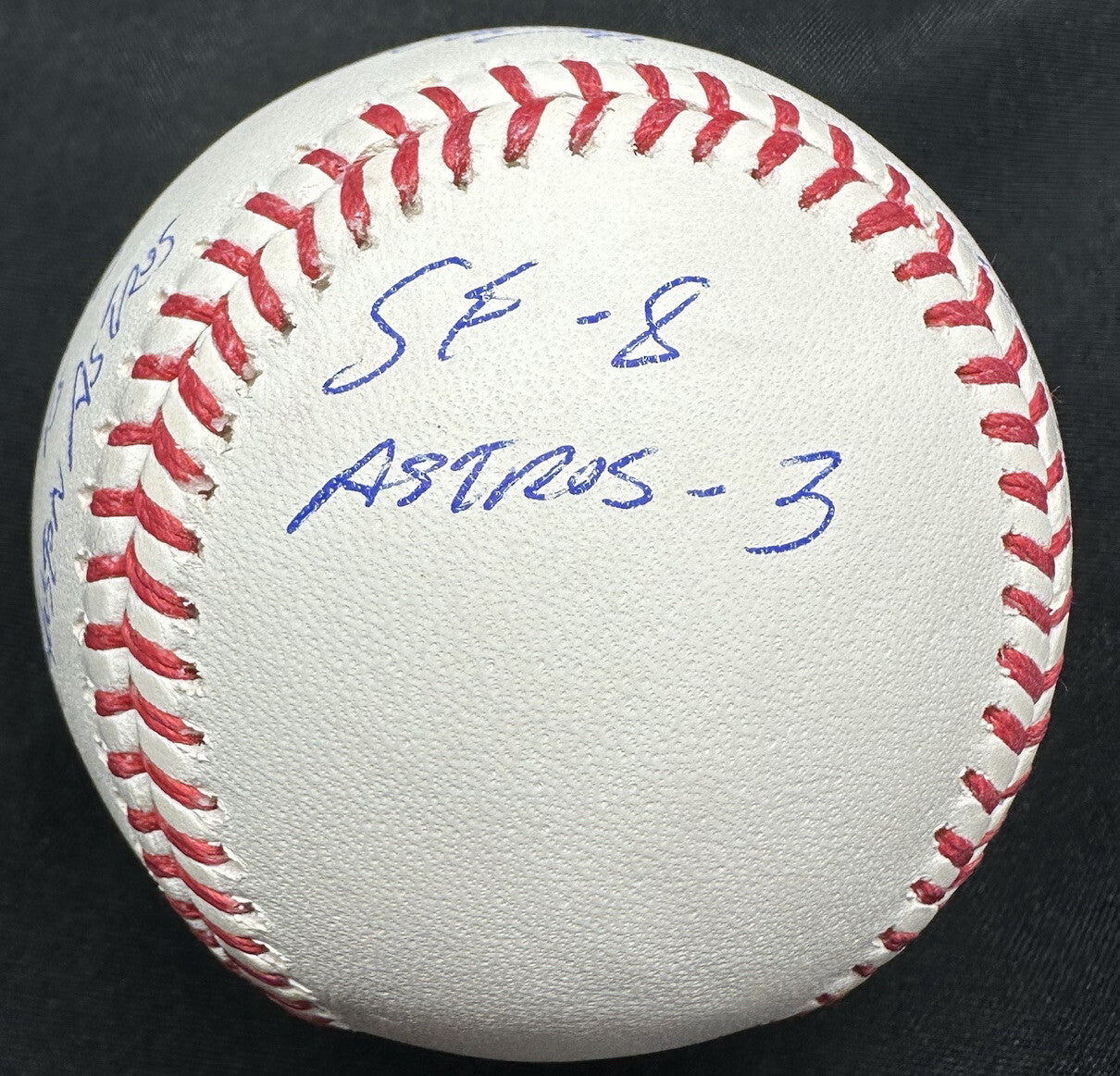 Will Clark MLB Debut Signed Stat Baseball MLB Holo 