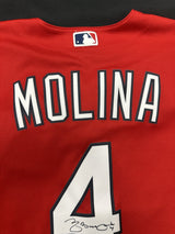 Yadier Molina Signed Authentic Cardinals Batting Practice Jersey JSA LOA 