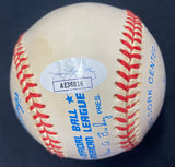 Eddie Mathews 68 WS Champs Signed Baseball JSA