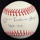 Jim Leyland Full Name HOF 24 Signed Stat Baseball Beckett Witness Holo PSA