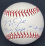 Mike Trout Bunt Single First Hit 7/9/11 Signed Baseball MLB Holo