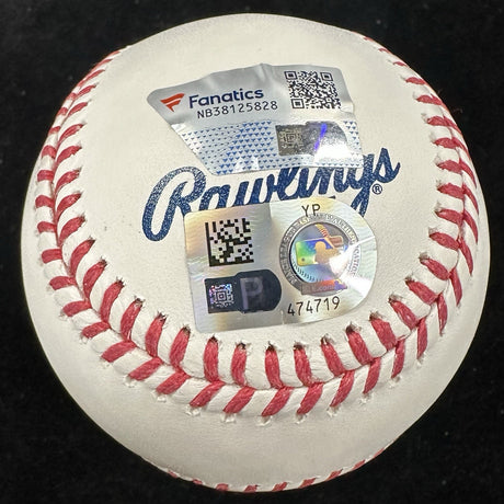 Carlton Fisk HOF 2000 Signed Hall Of Fame Logo Baseball MLB Holo Fanatics 