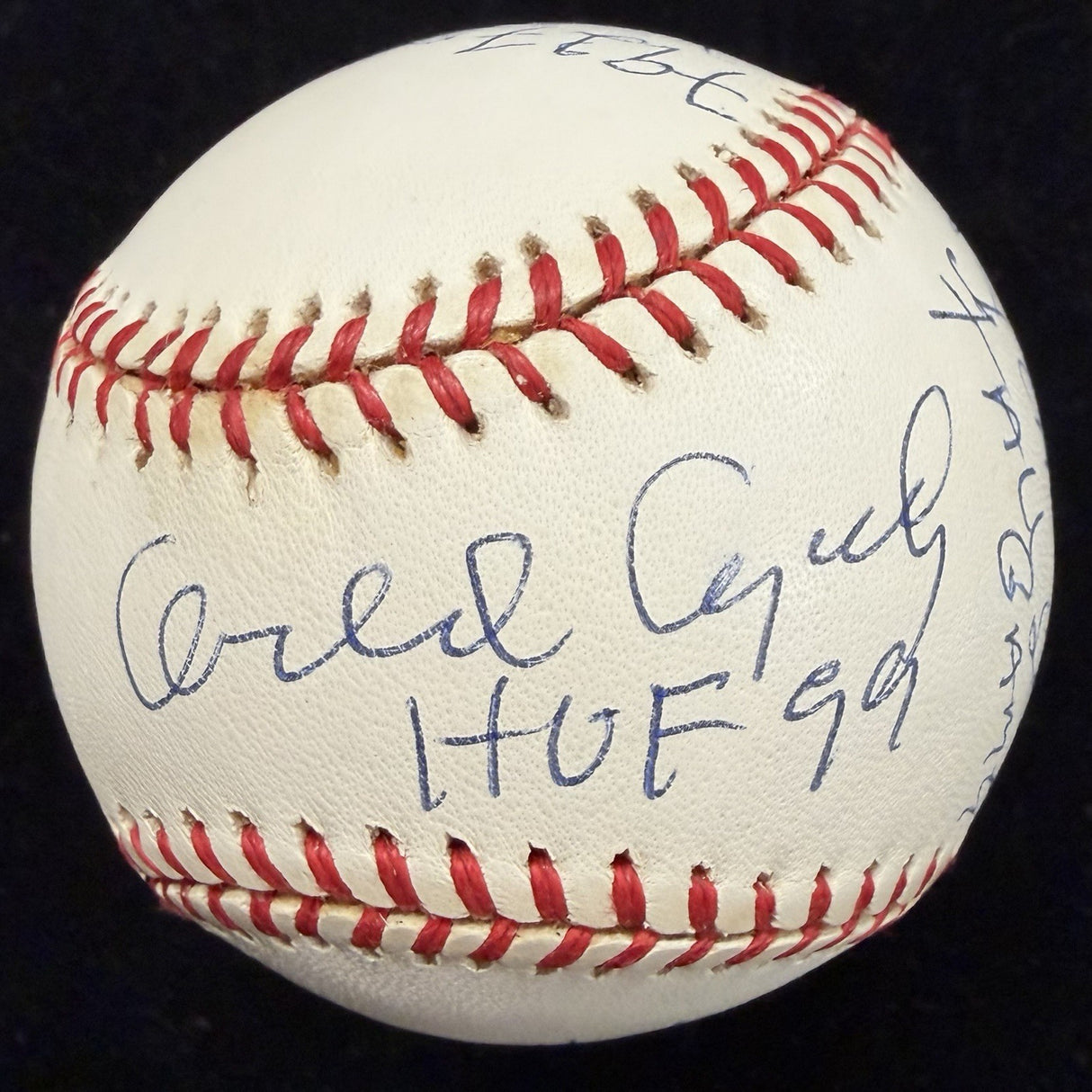 Orlando Cepeda HOF 99 Signed RJ Stat Baseball HMG Holo