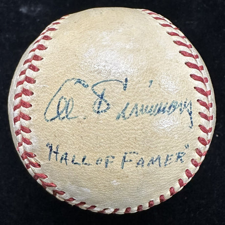 Al Simmons Hall Of Famer Single-Signed Baseball JSA LOA HOF