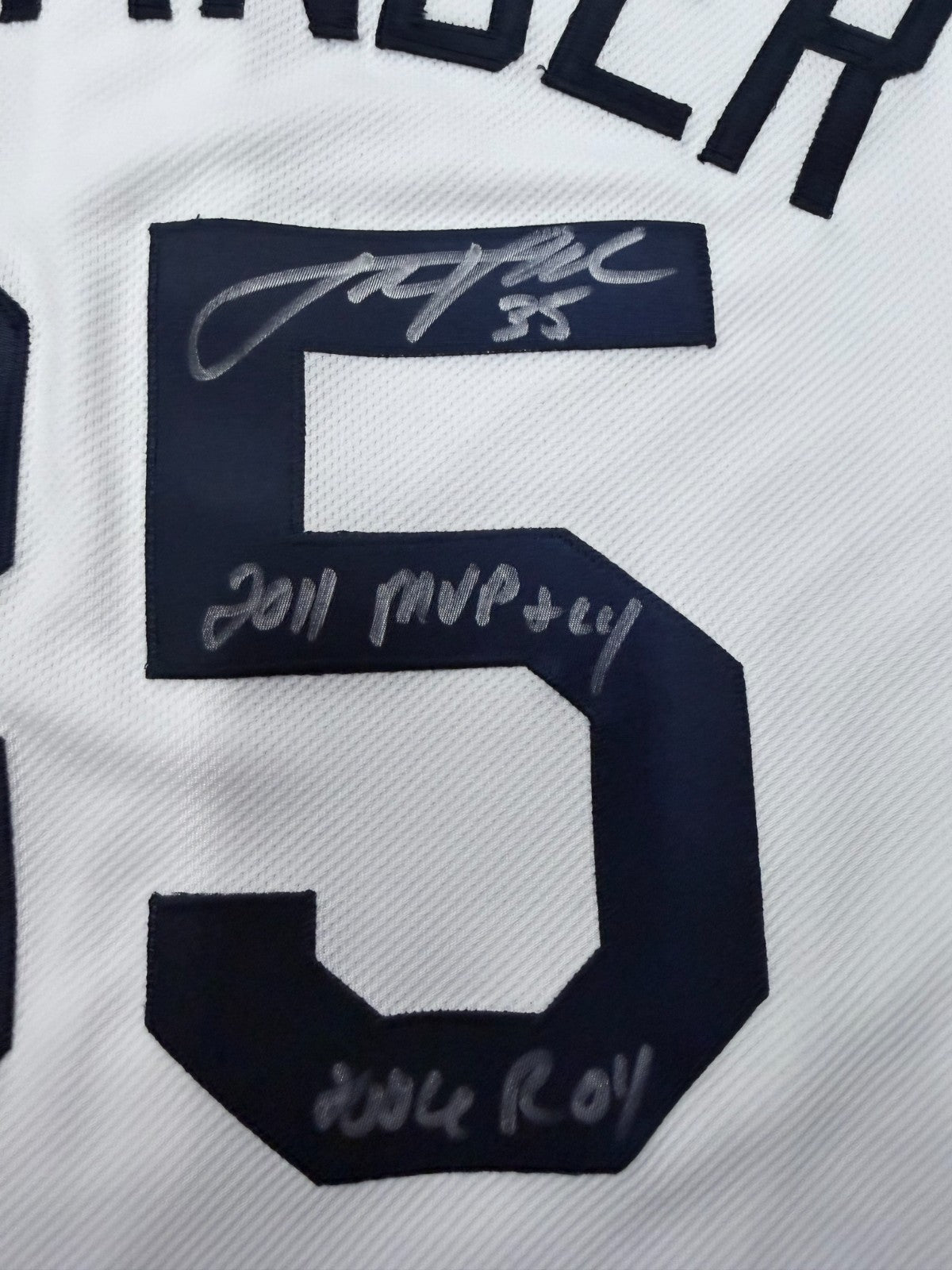 Justin Verlander 11 MVP & CY 06 ROY Signed Majestic Authentic Tigers Jersey PSA