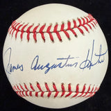James August (Catfish) Hunter Full Name Signed Baseball JSA