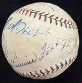 Babe Ruth Lou Gehrig Walter Johnsn Jimmie Foxx + Signed OAL Reach Baseball JSA