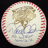 Derek Jeter 00 WS MVP .409/2/2 Signed 2000 World Series Stat Baseball MLB Holo