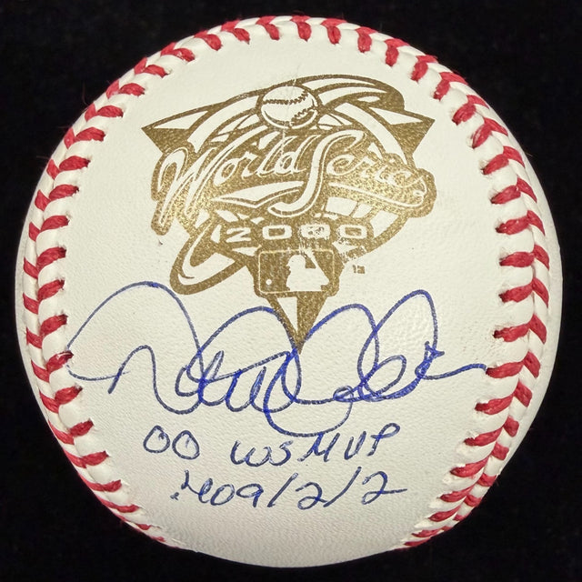 Derek Jeter 00 WS MVP .409/2/2 Signed 2000 World Series Stat Baseball MLB Holo