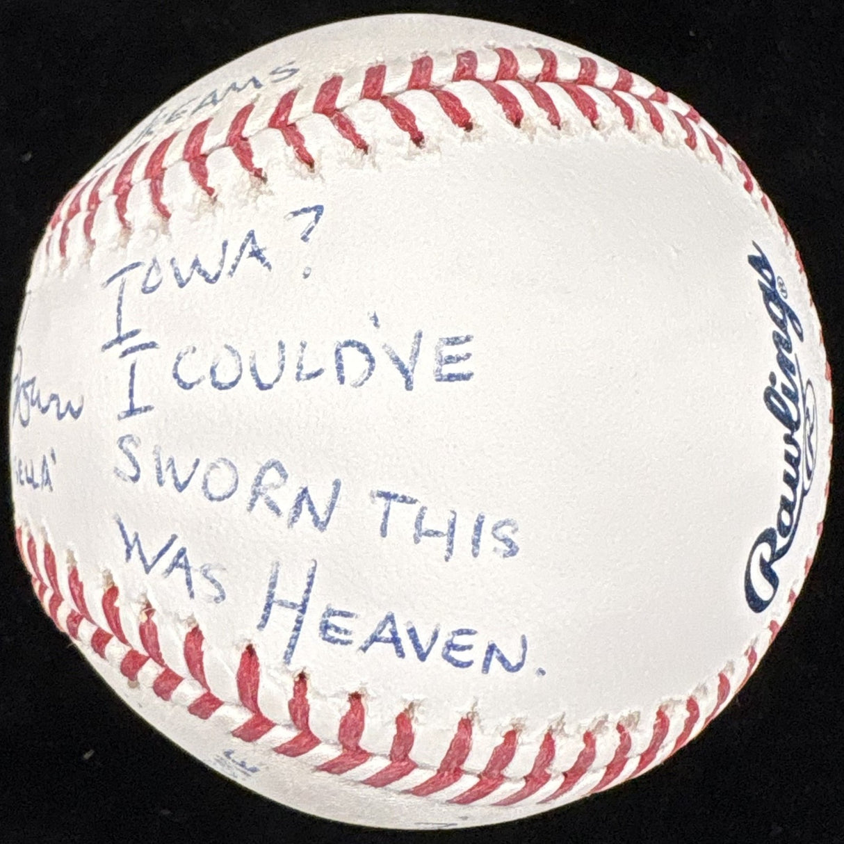 Dwier Brown John Kinsella Field of Dreams Signed Baseball JSA