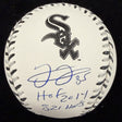 Frank Thomas 521 HRs HOF Chicago White Sox Signed Team Stitch Logo Baseball BAS