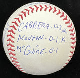 David Cone Joe Girardi Dual Signed Perfect Game Stat Baseball Beckett Witness 