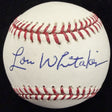 Lou Whitaker Signed Baseball JSA