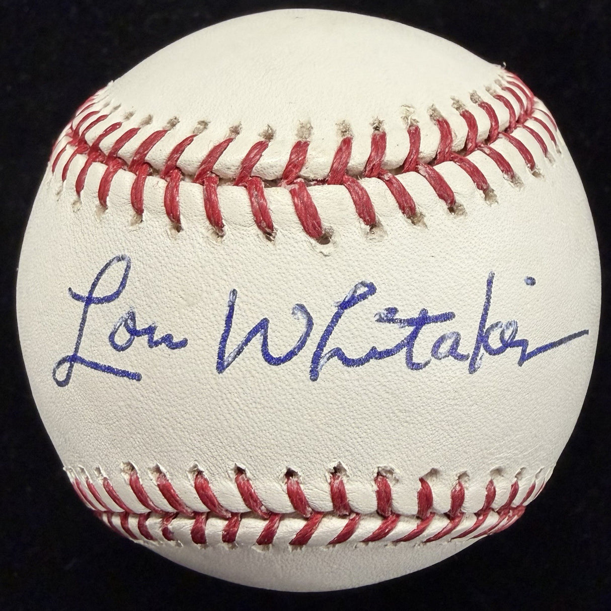 Lou Whitaker Signed Baseball JSA