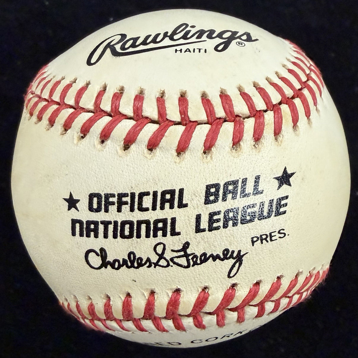 Edd Roush Signed ONL Feeney Baseball PSA/DNA LOA