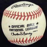 Edd Roush Signed ONL Feeney Baseball PSA/DNA LOA