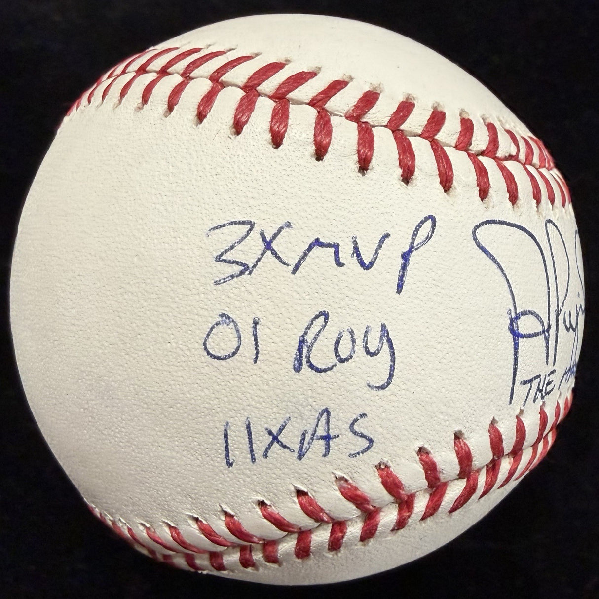 Albert Pujols Signed 7 Inscription Stat Baseball MLB Holo Fanatics LE 2/12