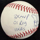 Albert Pujols Signed 7 Inscription Stat Baseball MLB Holo Fanatics LE 2/12