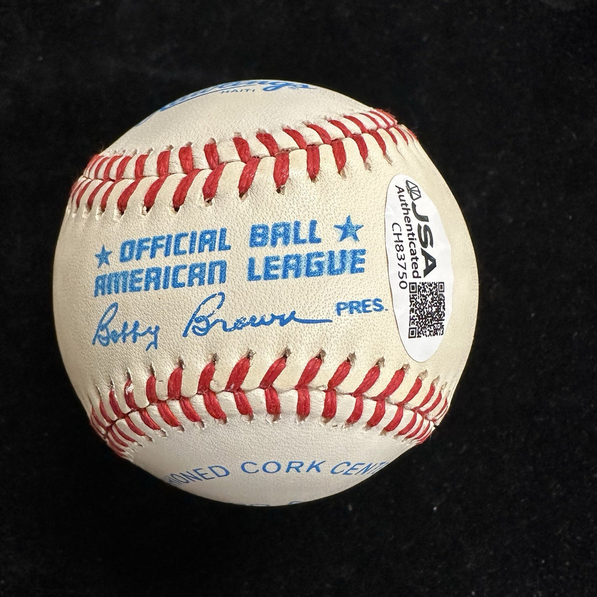 Lou Boudreau HOF 1970 Signed Baseball JSA