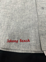 Johnny Bench HOF 89 Signed Authentic Reds Mitchell Ness Jersey Beckett