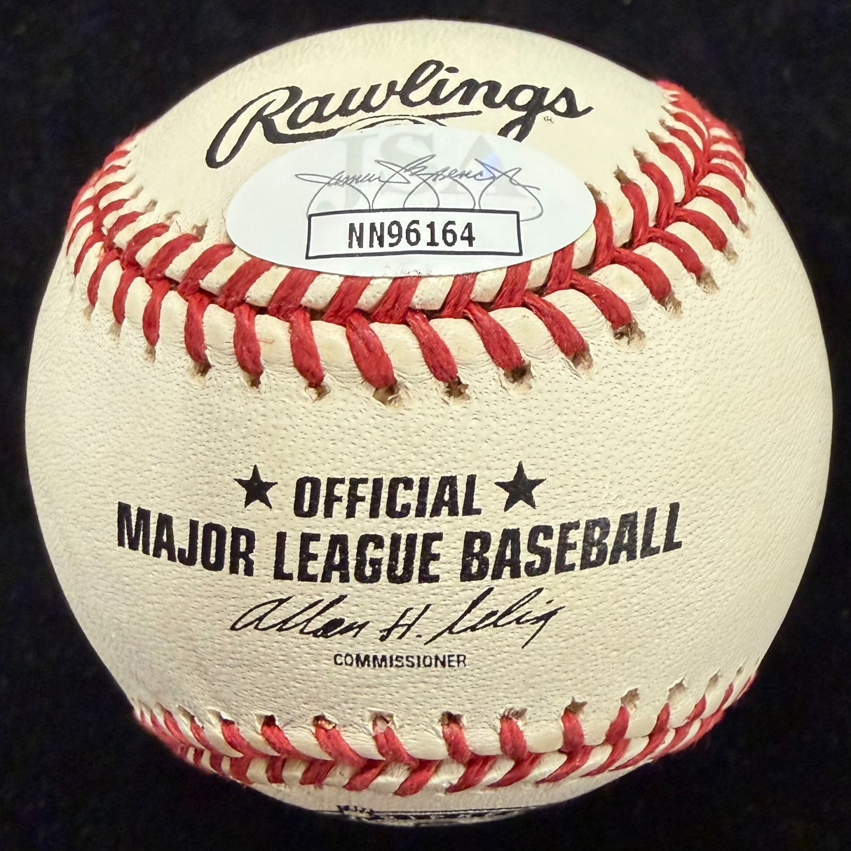 Cal Ripken Jr. Signed Retirement Logo Stat Baseball JSA