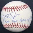 Mike Trout Light That Baby Up Signed Baseball MLB Holo Hologram