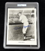 Mickey Mantle Signed B&W 8x10 Photo JSA PSA Encapsulated Gem Mint 10