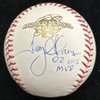 Troy Glaus 02 WS MVP Signed 2002 World Series Logo Baseball MLB Holo