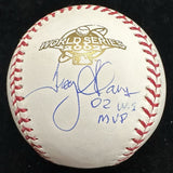 Troy Glaus 02 WS MVP Signed 2002 World Series Logo Baseball MLB Holo