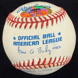 Magic Johnson Signed RJ Reggie Jackson Stat Baseball HMG Hologram