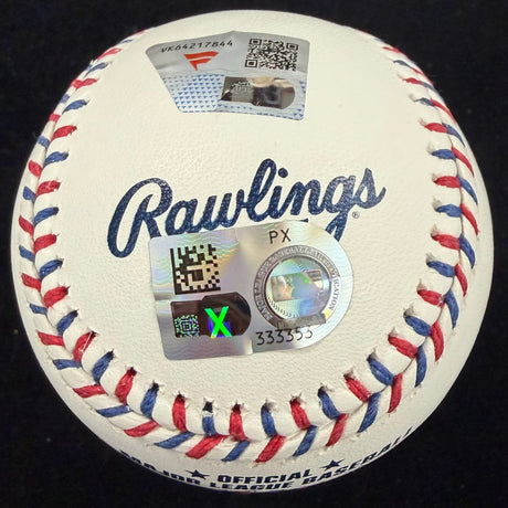 Anthony Rizzo 2016 WS Champs Signed Cubs Team Stitch Logo MLB Holo Fanatics