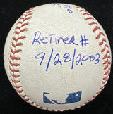 Ron Santo HOF 2011 Signed Stat Baseball PSA/DNA Holo Only