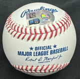Will Clark MLB Debut Signed Stat Baseball MLB Holo 