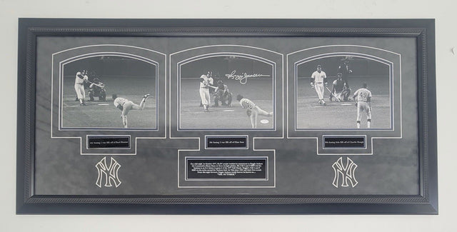 Reggie Jackson Signed 1977 World Series Game 5 HRs 8x10 Photo Framed Steiner