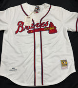 Andruw Rudolf Bernardo Jones Signed Stat Mitchell & Ness Braves Jersey Beckett