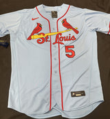 Albert Pujols Authentic St. Louis Cardinals Nike Flex Base Blue Alternate Jersey