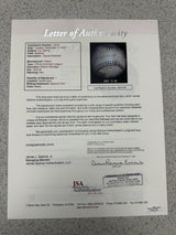 Lou Gehrig Single Signed OAL William Harridge Baseball JSA PSA Beckett LOA