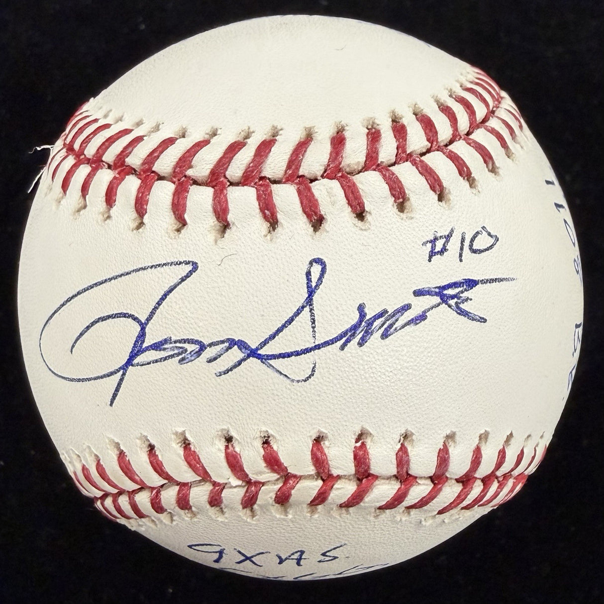 Ron Santo Signed Stat Baseball Beckett BAS