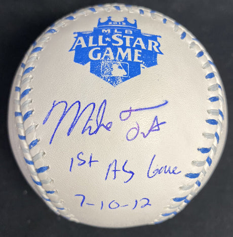 Mike Trout 1st ASG 7-10-12 Signed 2012 All Star Game Baseball MLB Holo