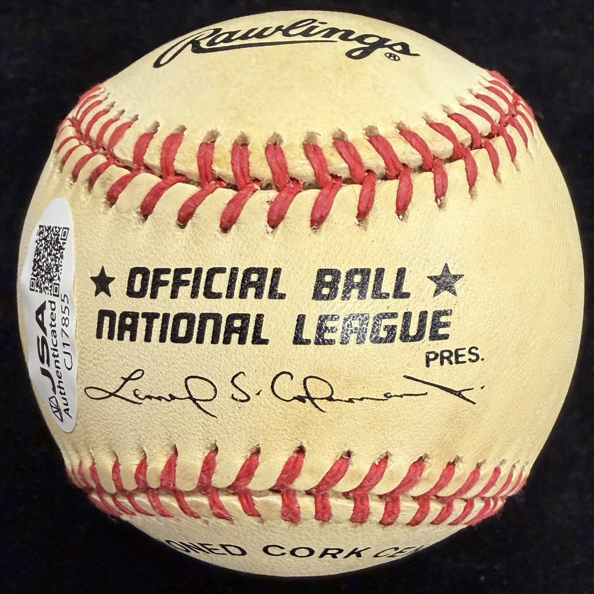 Hoyt Wilhelm Merry Christmas Signed Baseball JSA